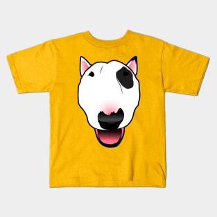 Bull Terrier Face Kids T-Shirt